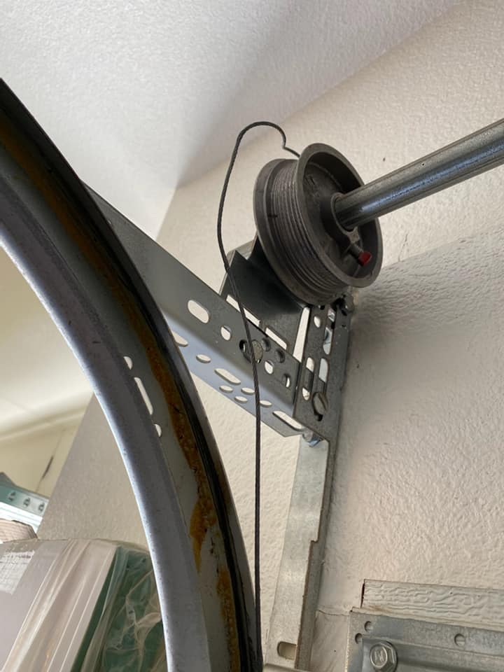 Garage door cables and hardware in cold weather