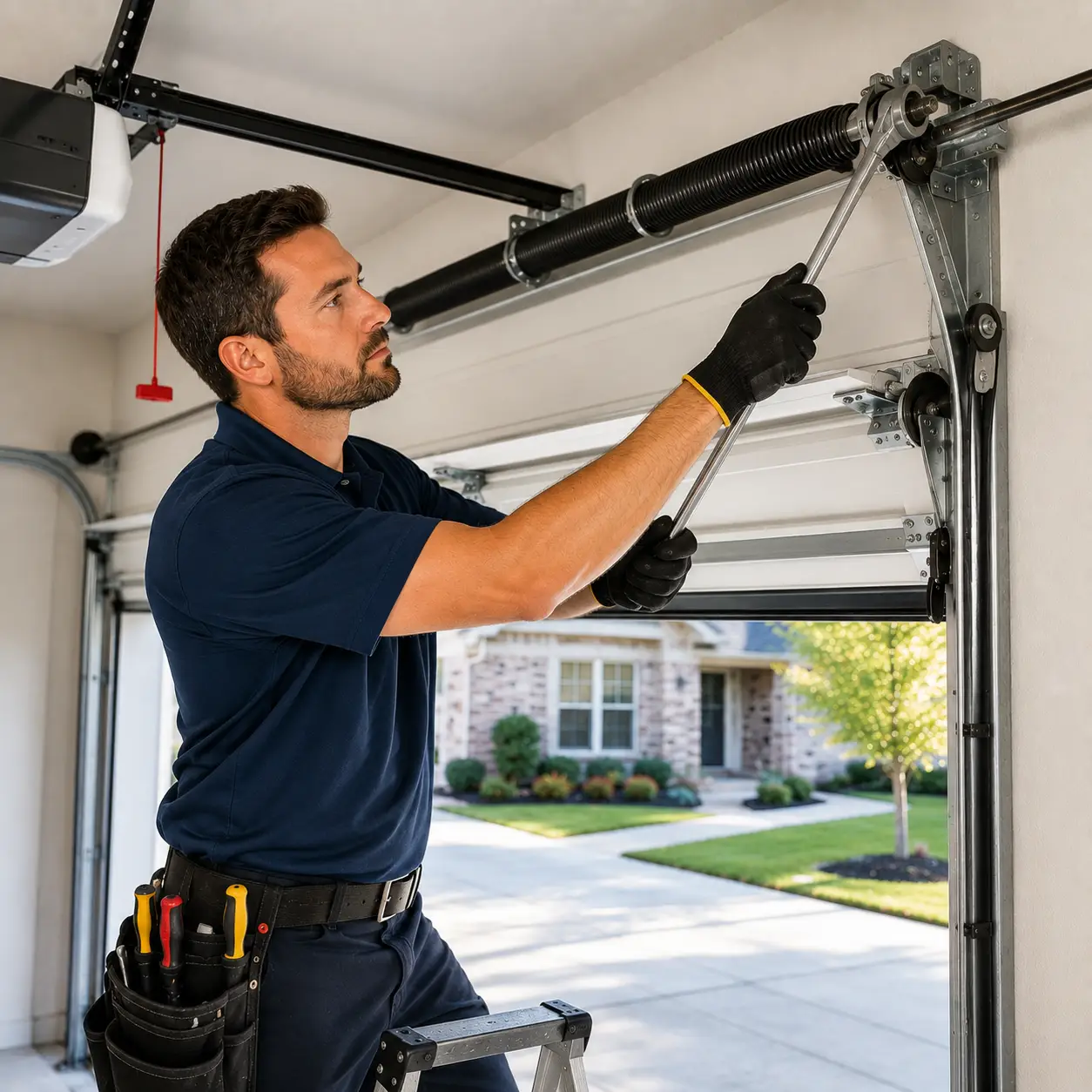 Garage door repair service for Oak Valley homes in Bedford Texas